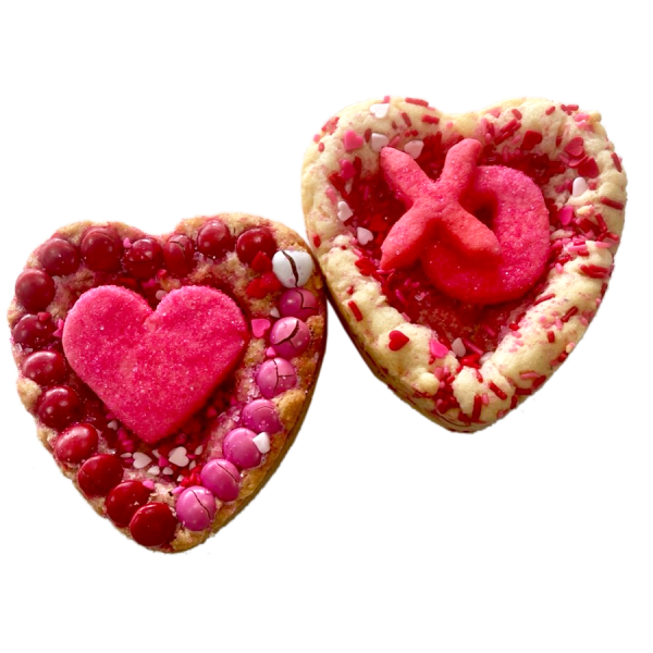 2-4" Mini Heart Shape Shookie Cakes